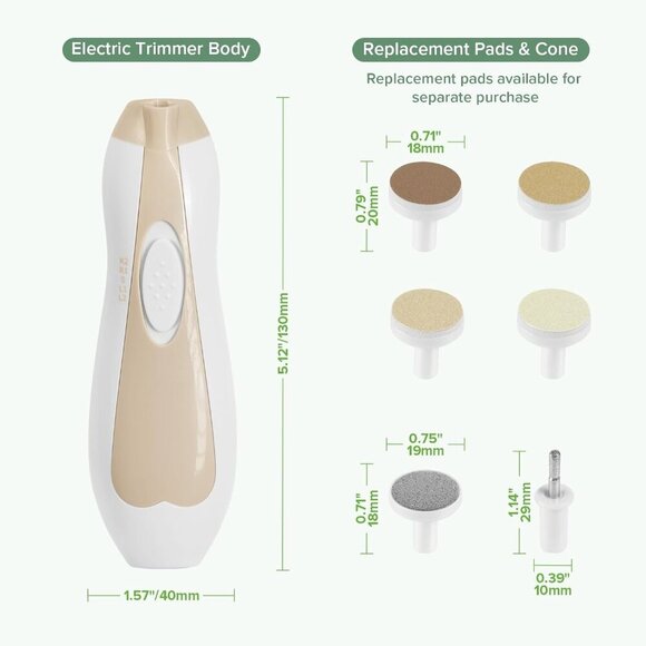 Baby Nail Care Electric Baby Nail File Kit with LED Light, Baby Nail Clippers fo - Picture 2 of 9